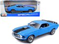 Maisto 1:18 1970 Ford Mustang Mach 1 428 Blue / Black Stripes — product image 1