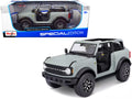 2021 Ford Bronco Badlands Light Gray "Special Edition" 1/18 Diecast Model Car by Maisto-0