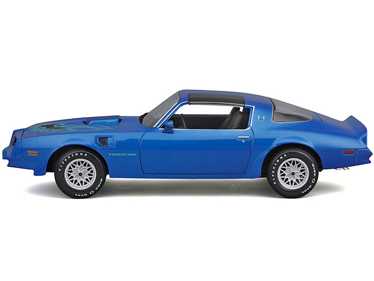 1978 Pontiac Firebird Trans Am Blue Metallic with Hood Graphics "Special Edition" Series 1/18 Diecast Model Car by Maisto-0