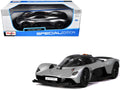 Aston Martin Valkyrie Silver Metallic with Matt Black Top "Special Edition" Series 1/18 Diecast Model Car by Maisto-0
