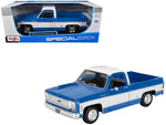 Maisto 1:18 1974 Chevrolet C10 Cheyenne Super Pickup Blue/White — product image 5