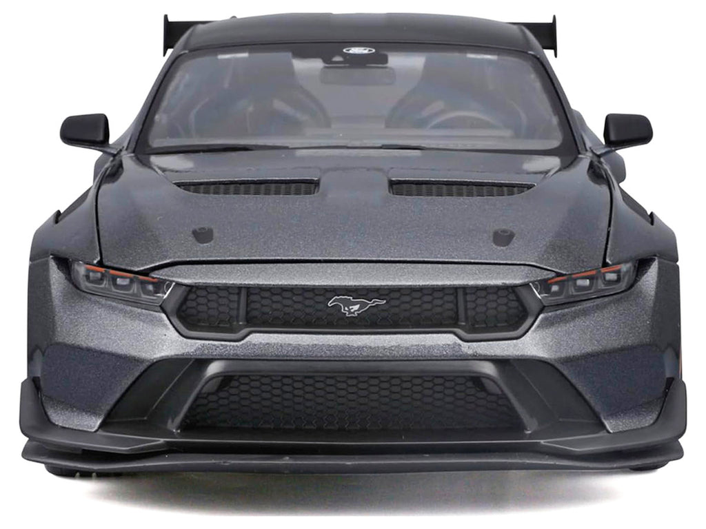 2025 Ford Mustang GTD Dark Gray Metallic with Black Top "Special Edition" Series 1/18 Diecast Model Car by Maisto-3