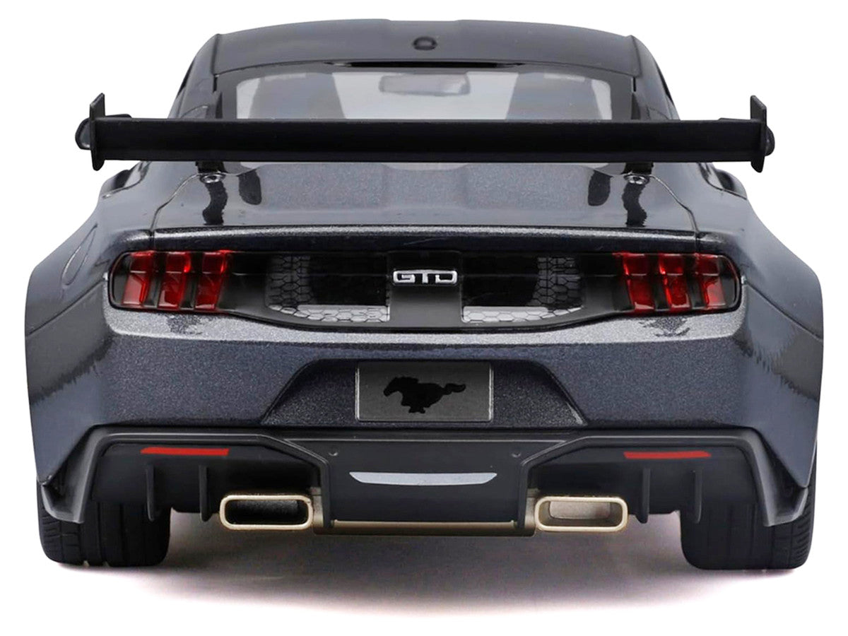 2025 Ford Mustang GTD Dark Gray Metallic with Black Top "Special Edition" Series 1/18 Diecast Model Car by Maisto-4