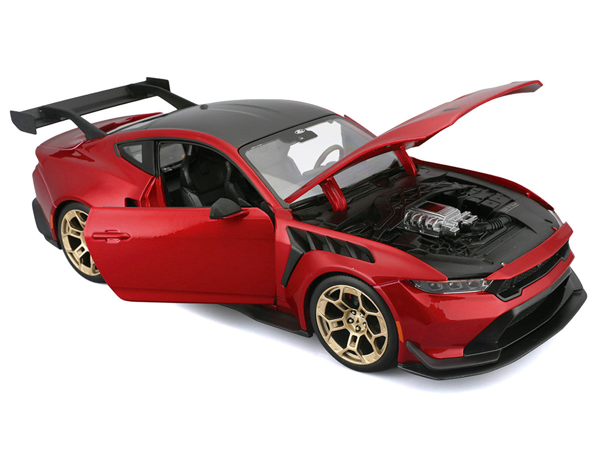2025 Ford Mustang GTD Red Metallic with Black Top "Special Edition" Series 1/18 Diecast Model Car by Maisto-2