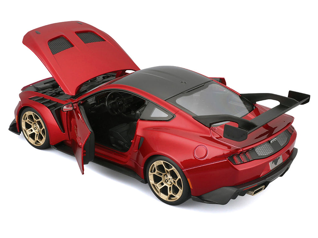 2025 Ford Mustang GTD Red Metallic with Black Top "Special Edition" Series 1/18 Diecast Model Car by Maisto-1