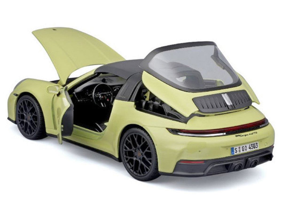 Porsche 911 Targa 4 GTS (992.2) Yellow with Black Top "Special Edition" Series 1/18 Diecast Model Car by Maisto-0