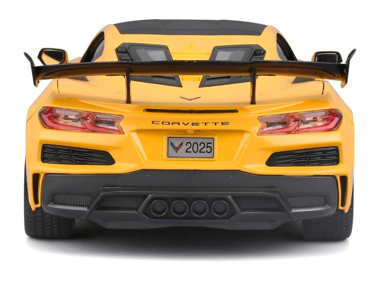 Chevrolet Corvette ZR1 Coupe Yellow with Carbon Top "Special Edition" Series 1/18 Diecast Model Car by Maisto-3