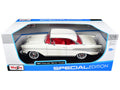 1957 Chevrolet Bel Air Coupe White with Red Interior "Special Edition" Series 1/18 Diecast Model Car by Maisto-0
