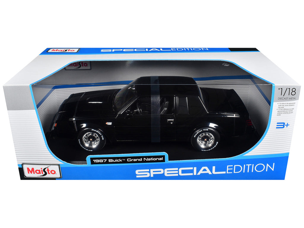 1987 Buick Grand National Black "Special Edition" Series 1/18 Diecast Model Car by Maisto-0