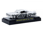 1964 Chevrolet Impala SS "Dia De Los Muertos" White with Graphics Limited Edition to 10560 pieces Worldwide 1/64 Diecast Model Car by M2 Machines-1