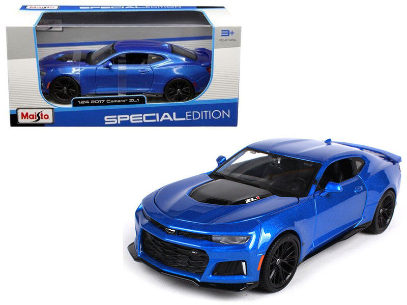 2017 Chevrolet Camaro ZL1 Blue Metallic 1/24 Diecast Model Car by Maisto-0