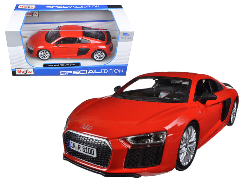 Audi R8 V10 Plus Red Special Edition 1/24 Diecast Model Car by Maisto-0
