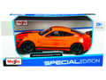 2020 Ford Mustang Shelby GT500 Bright Orange with Black Stripes 1/24 Diecast Model Car by Maisto-0