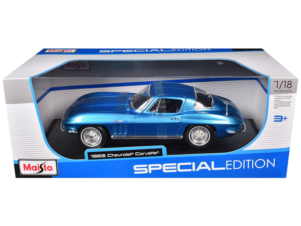 Maisto 1:18 1965 Chevrolet Corvette Blue Metallic — product image 3