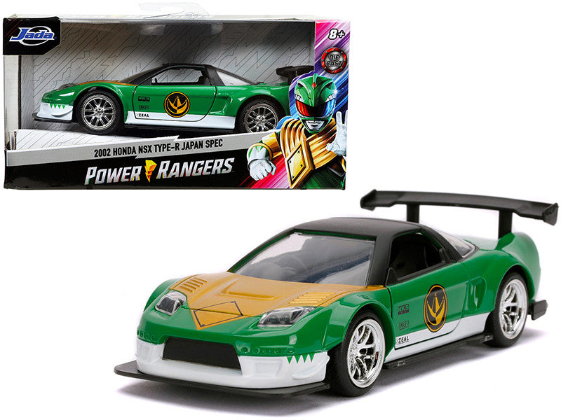2002 Honda NSX Type-R Japan Spec Green Ranger "Power Rangers" 1/32 Diecast Model Car by Jada-0