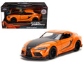 Toyota GR Supra Orange with Black Stripes "Fast & Furious 9 F9" (2021) Movie 1/32 Diecast Model Car by Jada-0