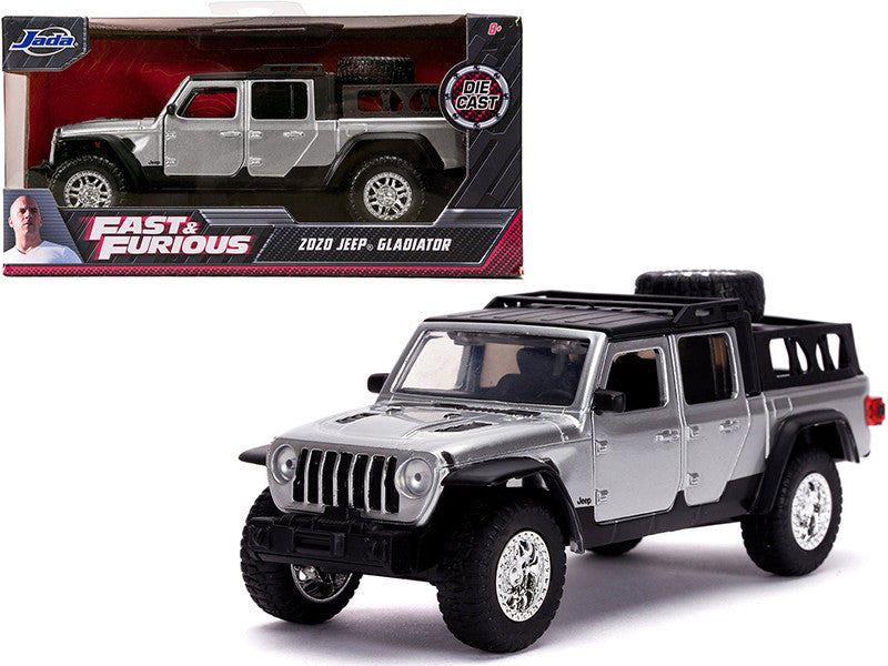 2020 Jeep Gladiator Pickup Truck Silver with Black Top "Fast & Furious" Movie 1/32 Diecast Model Car by Jada-0