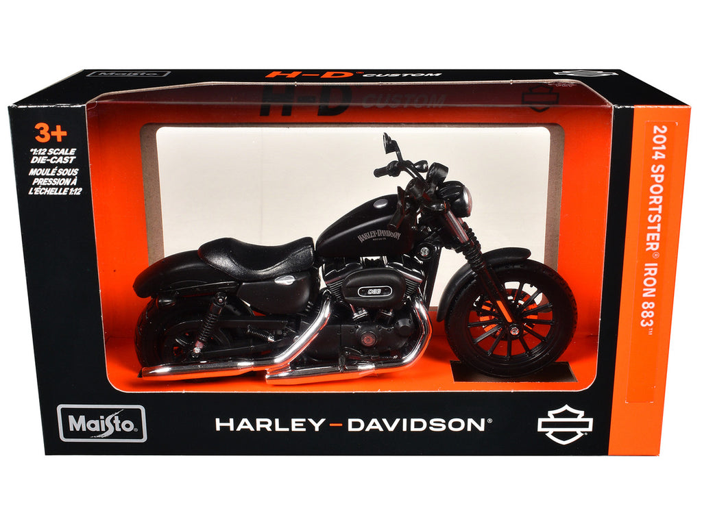 2014 Harley Davidson Sportster Iron 883 1/12 Diecast Motorcycle Model by Maisto-2