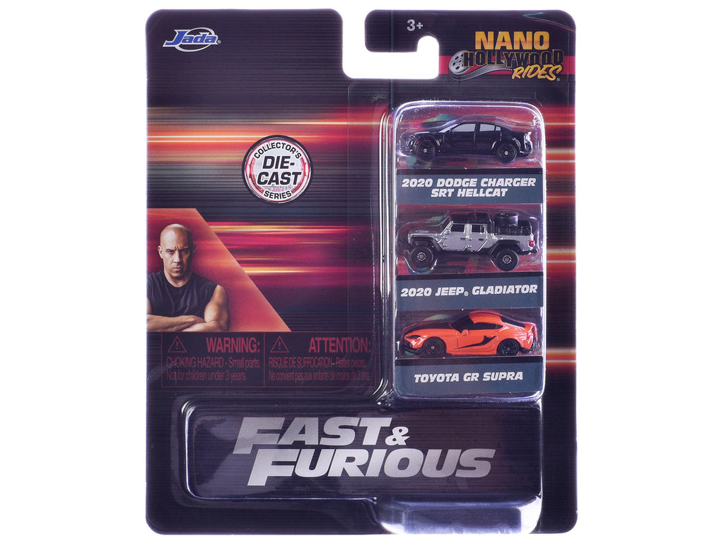 "Fast & Furious 9" (2021) Movie 3 piece Set "Nano Hollywood Rides" Series Diecast Model Cars by Jada-3