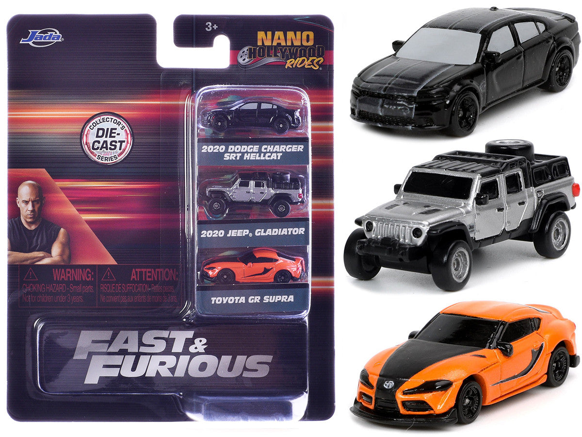 "Fast & Furious 9" (2021) Movie 3 piece Set "Nano Hollywood Rides" Series Diecast Model Cars by Jada-4