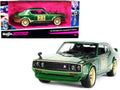 1973 Nissan Skyline 2000GT-R (KPGC110) #73 Green Metallic with Gold Stripes "Tokyo Mod" Series 1/24 Diecast Model Car by Maisto-0