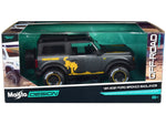 Maisto 1:24 2021 Ford Bronco Badlands Dark Gray / Gold Graphics/Roof Rack Off-Road — product image 2