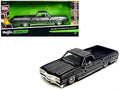 1965 Chevrolet El Camino Lowrider Black Metallic with Silver Graphics "Lowriders" Series 1/25 Diecast Model Car by Maisto-0