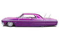 1964 Chevrolet Impala SS Lowrider Candy Purple with Graphics and White Interior "Lowriders" "Maisto Design" Series 1/26 Diecast Model Car by Maisto-0