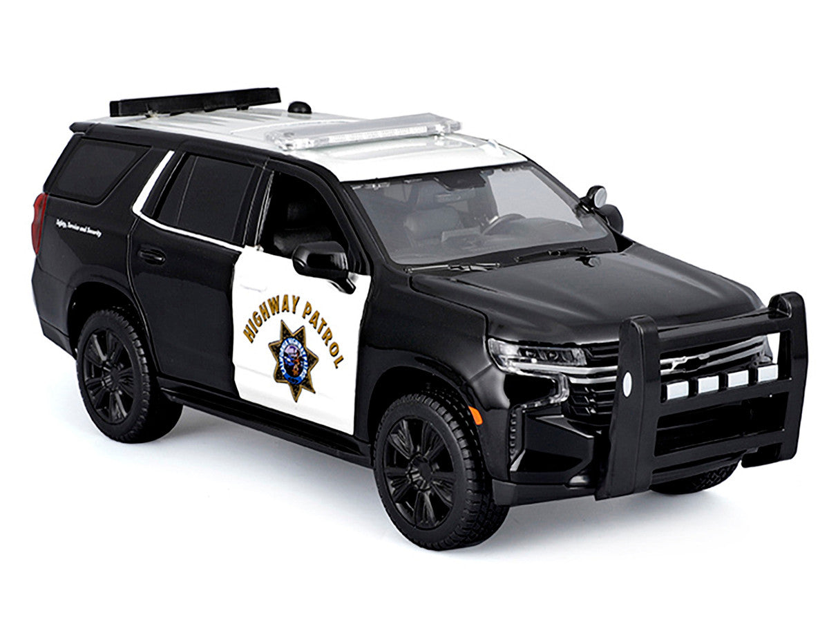 2021 Chevrolet Tahoe "California Highway Patrol" Black and White "Authority" "Maisto Design" Series 1/26 Diecast Model Car by Maisto-2