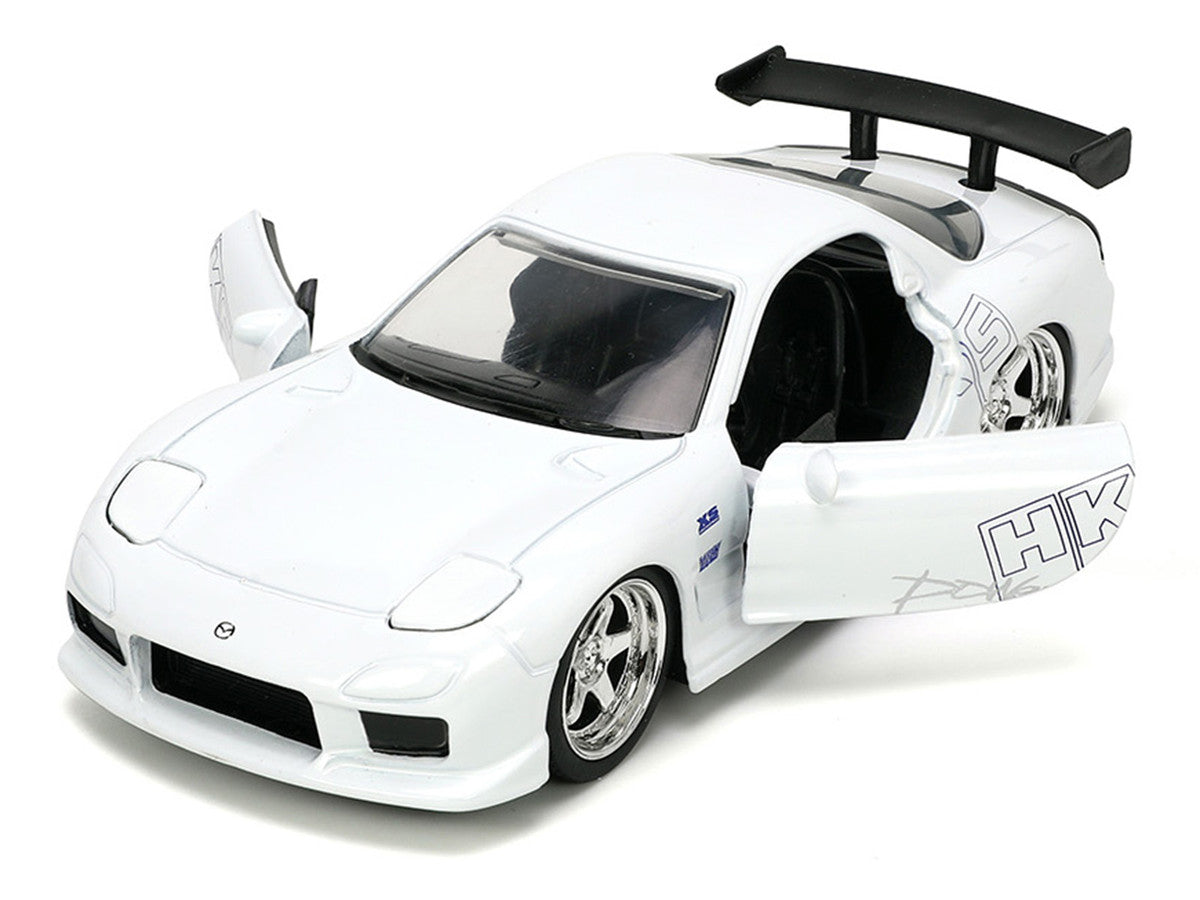 1993 Mazda RX-7 "HKS" White "The Fast and the Furious" (2001) Movie "25 Years of Fast & Furious" Series 1/32 Diecast Model Car by Jada-3