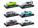"Auto Meets" Set of 6 Cars IN DISPLAY CASES Release 97 Limited Edition 1/64 Diecast Model Cars by M2 Machines-0