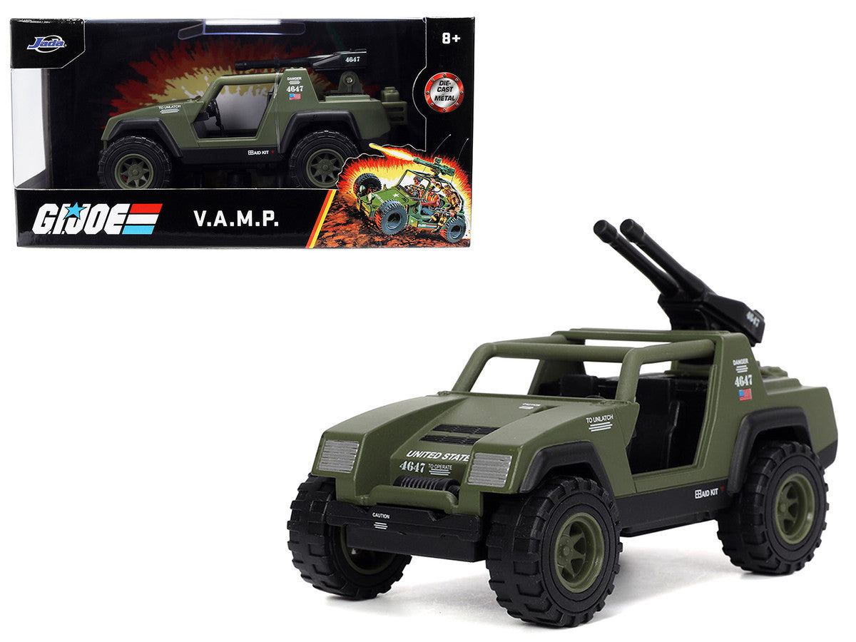 V.A.M.P. Olive Green "G.I. Joe" "Hollywood Rides" Series 1/32 Diecast Car Model by Jada-0