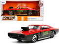 1970 Dodge Charger R/T "Voodoo Charger" Red and Black "Bigtime Muscle" Series 1/24 Diecast Model Car by Jada-0