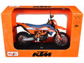 2023 KTM 690 SMC R Orange and Blue with Display Base 1/12 Diecast Model by Maisto-0