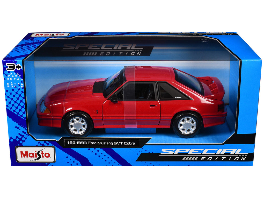 1993 Ford Mustang SVT Cobra Red "Special Edition" Series 1/24 Diecast Model Car by Maisto-2