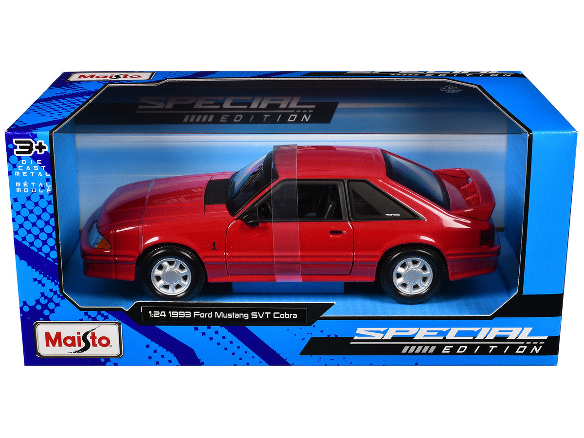 1993 Ford Mustang SVT Cobra Red "Special Edition" Series 1/24 Diecast Model Car by Maisto-2