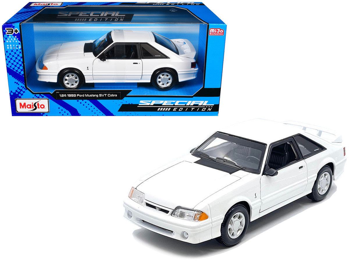 1993 Ford Mustang SVT Cobra White "Special Edition" Series 1/24 Diecast Model Car by Maisto-2