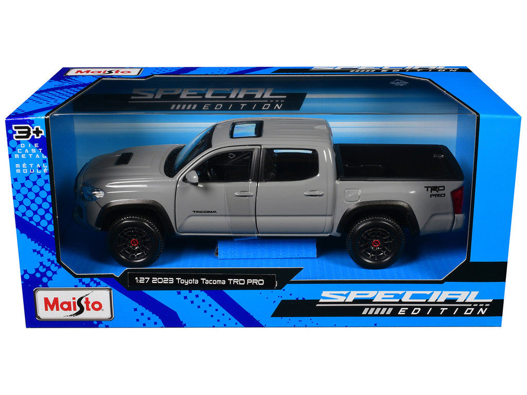 2023 Toyota Tacoma TRD PRO Pickup Truck Gray with Sunroof "Special Edition" Series 1/27 Diecast Model Car by Maisto-2
