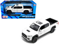 2023 Toyota Tacoma TRD PRO Pickup Truck White with Sunroof "Special Edition" Series 1/27 Diecast Model Car by Maisto-0