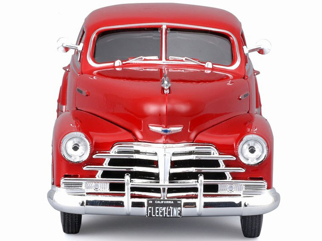 1948 Chevrolet Fleetline Aerosedan Red "Special Edition" Series 1/25 Diecast Model Car by Maisto-4