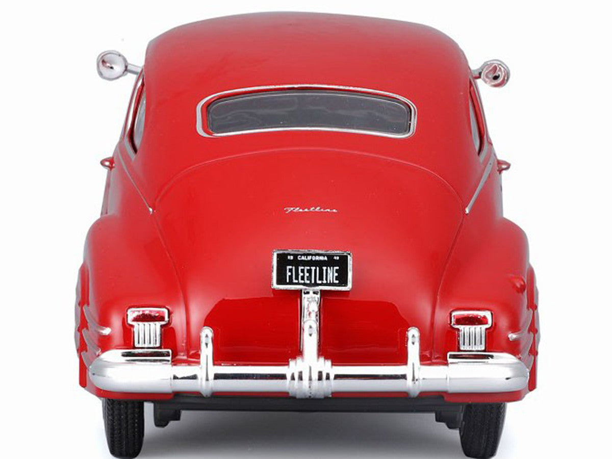 1948 Chevrolet Fleetline Aerosedan Red "Special Edition" Series 1/25 Diecast Model Car by Maisto-3