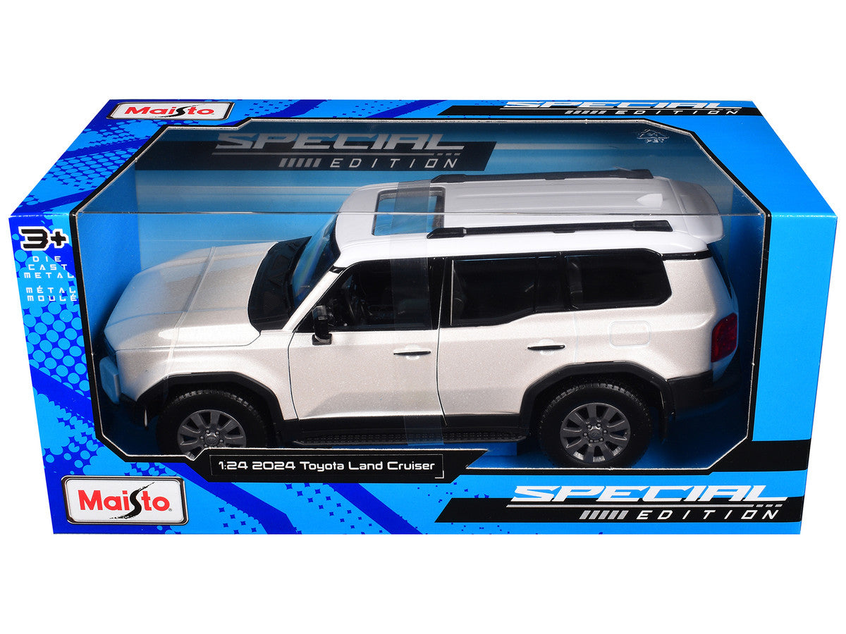2024 Toyota Land Cruiser Pearl White Metallic with White Top "Special Edition" Series 1/24 Diecast Model Car by Maisto-0