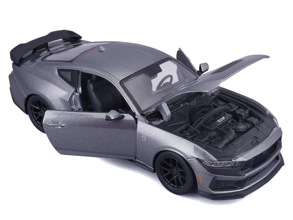 2024 Ford Mustang Dark Horse Dark Gray Metallic "Special Edition" Series 1/24 Diecast Model Car by Maisto-1