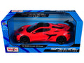 2025 Chevrolet Corvette ZR1 Coupe Red with Carbon Top "Special Edition" Series 1/24 Diecast Model Car by Maisto-0