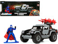 Stinger with Missile Launcher and Cobra Commander Diecast Figurine "G.I. Joe" "Hollywood Rides" Series 1/32 Diecast Model Car by Jada-0