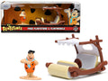Flintmobile with Fred Flintstone Diecast Figurine "The Flintstones" "Hollywood Rides" Series 1/32 Diecast Model Car by Jada-0