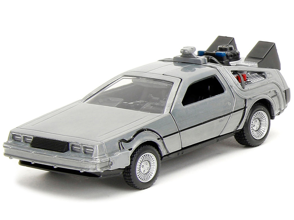"Back to the Future" Delorean Set of 3 pieces "Hollywood Rides" Series 1/32 Diecast Model Car by Jada-2