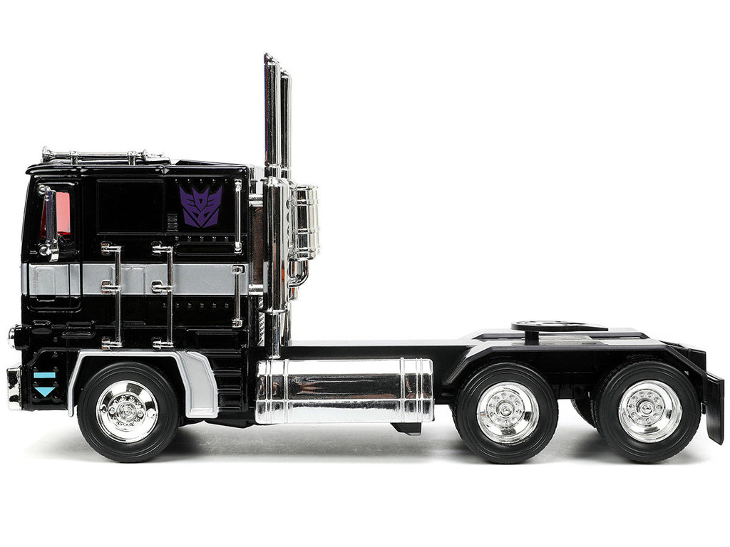 Decepticon Nemesis Prime with Robot on Chassis "Transformers" TV Series "Hollywood Rides" Series 1/24 Diecast Model by Jada-1