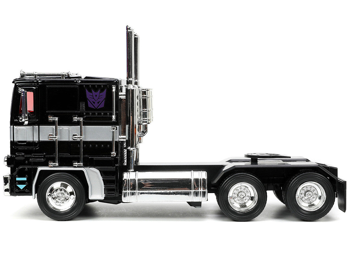 Decepticon Nemesis Prime with Robot on Chassis "Transformers" TV Series "Hollywood Rides" Series 1/24 Diecast Model by Jada-1