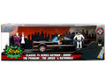 1966 Classic Batmobile with Diecast Batman The Joker The Penguin and Plastic Robin Sitting Inside The Car "Batman" TV Series (1966) "Hollywood Rides" Series 1/24 Diecast Model Car by Jada-0